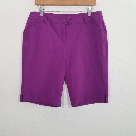 Callaway Athletic Shorts Stretch Purple Size 12 - Picture 1 of 6